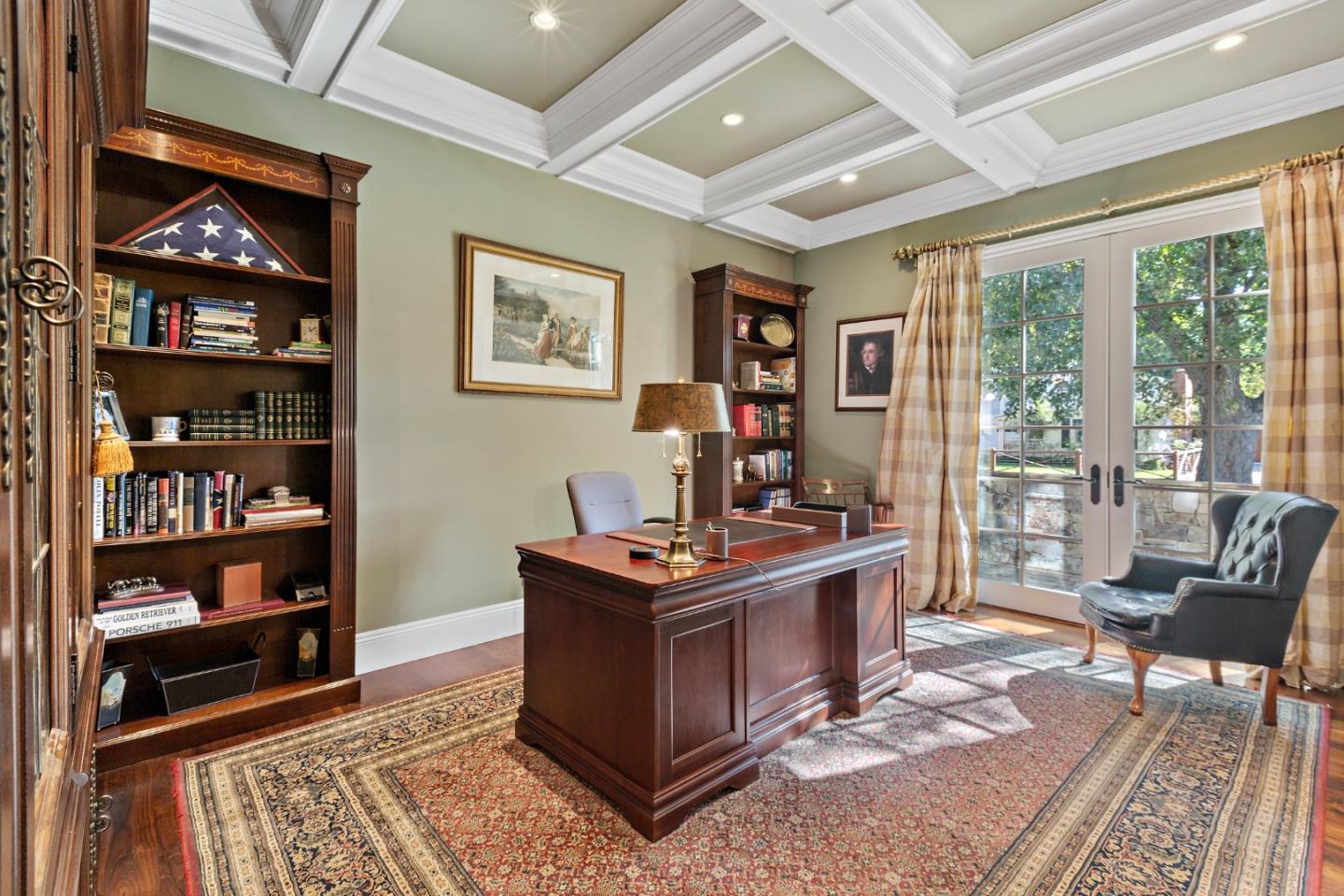 1187 Clark Way San Jose, CA 95125 - Photo 8 of 81 a view of a workspace with furniture and a bookshelf