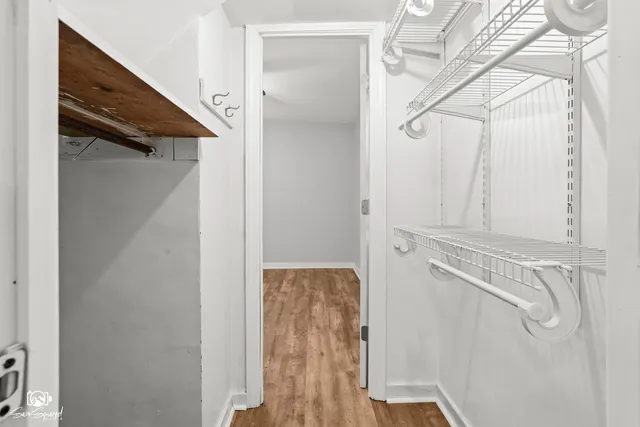 a view of walk in closet