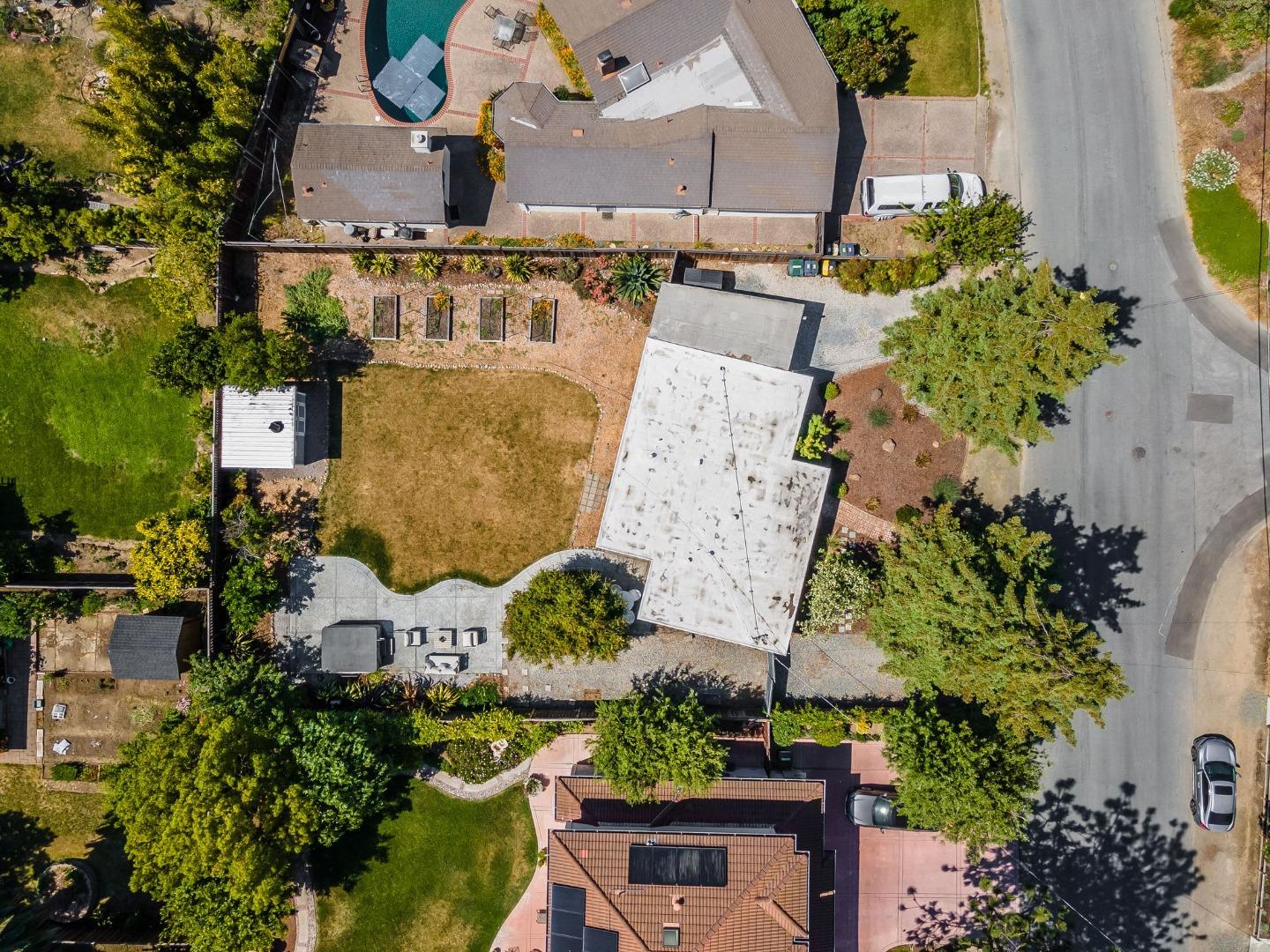 1363 Ramon Drive Sunnyvale, CA 94087 - Photo 2 of 36 an aerial view of a house with outdoor space