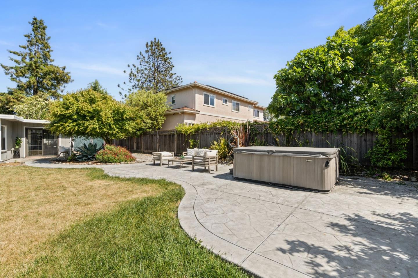 1363 Ramon Drive Sunnyvale, CA 94087 - Photo 29 of 36 a swimming pool with outdoor seating and yard