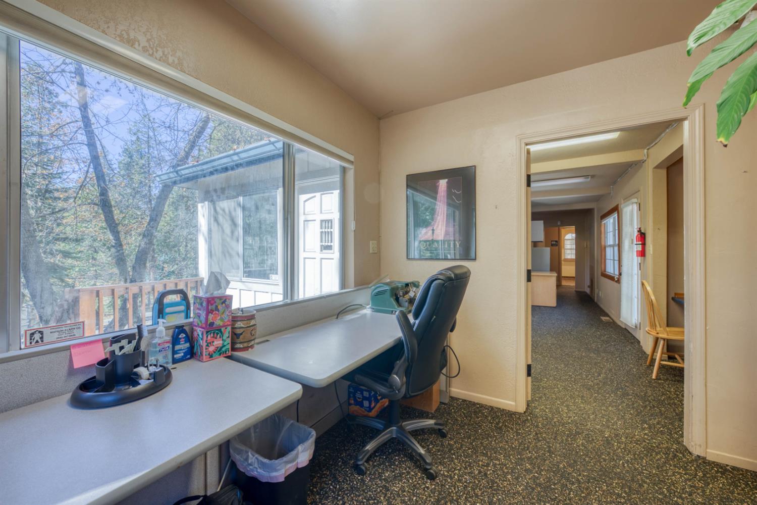 41593 Tollhouse Road Shaver Lake, CA 93664 - Photo 23 of 55 a view of a dining room with furniture window and outside view