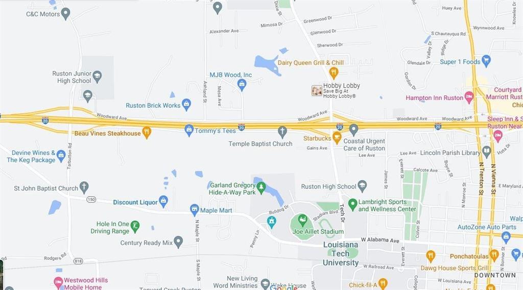 1322 Cooktown Road Ruston, LA 71270 - Photo 5 of 8 Map Of Area Around 1322 Cooktown Rd Ruston Louisiana