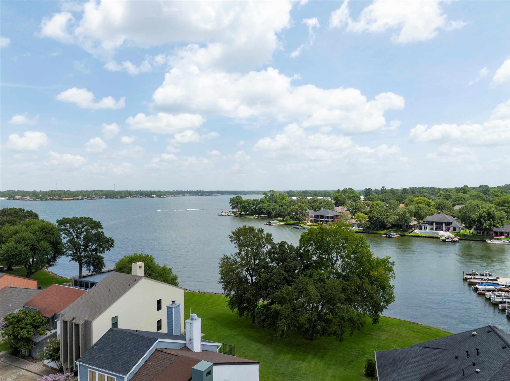 1436 Bowsprit Point Willis, TX 77318 - Photo 7 of 20 an aerial view of a house with a lake view