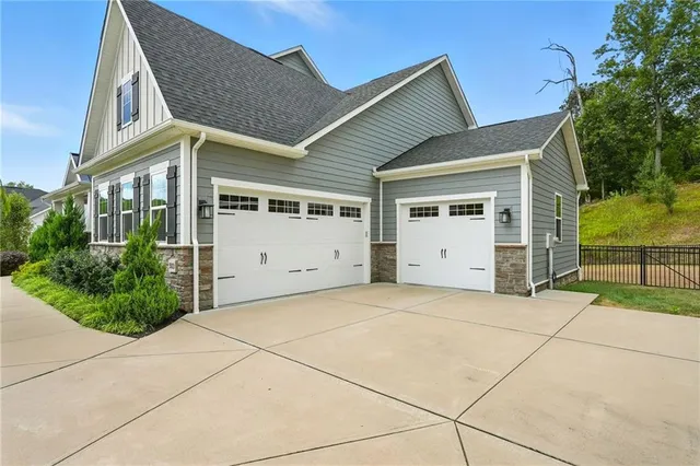 a view of a house with a street