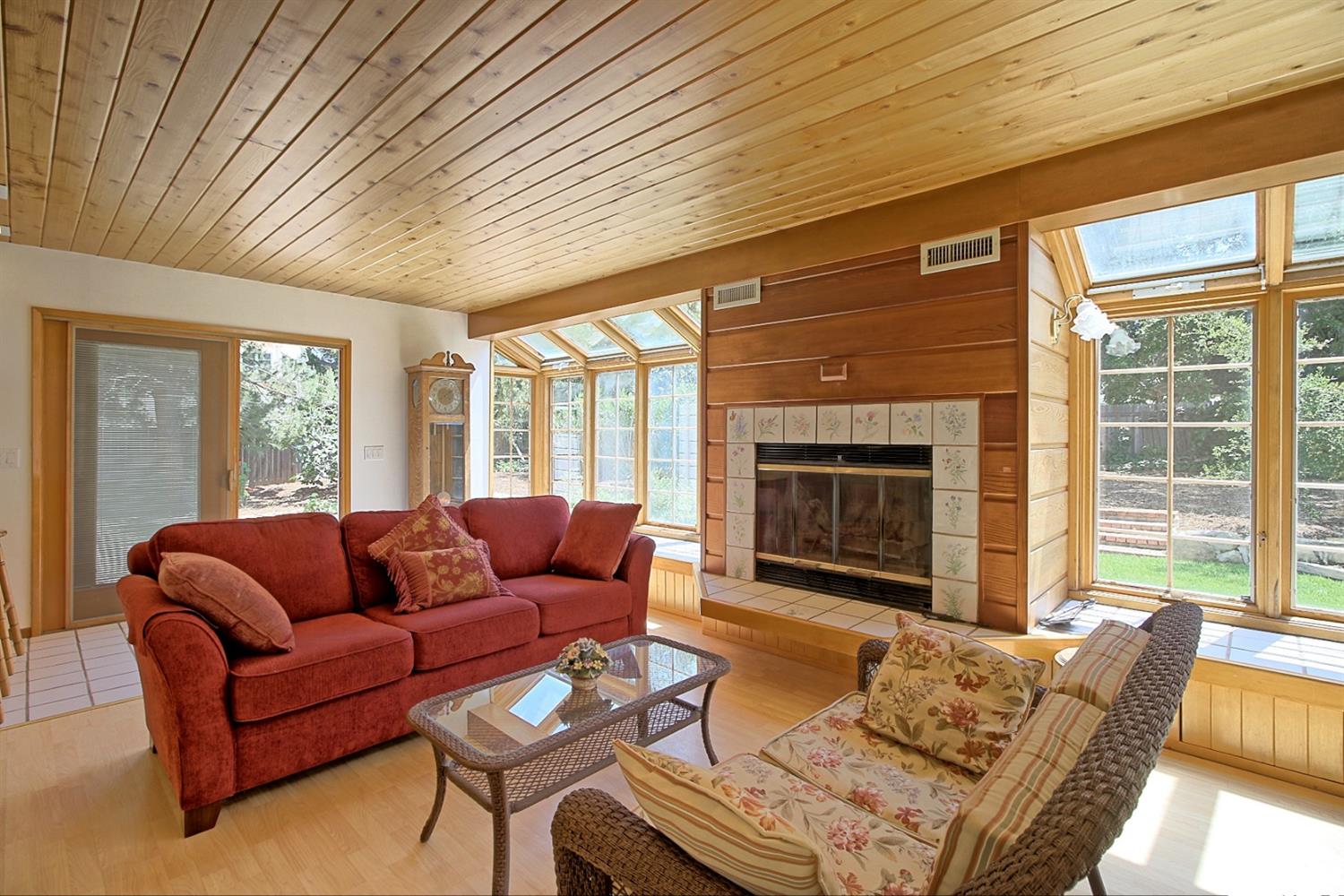 205 Palomar Road Ojai, CA 93023 - Photo 20 of 38 a living room with furniture and a fireplace