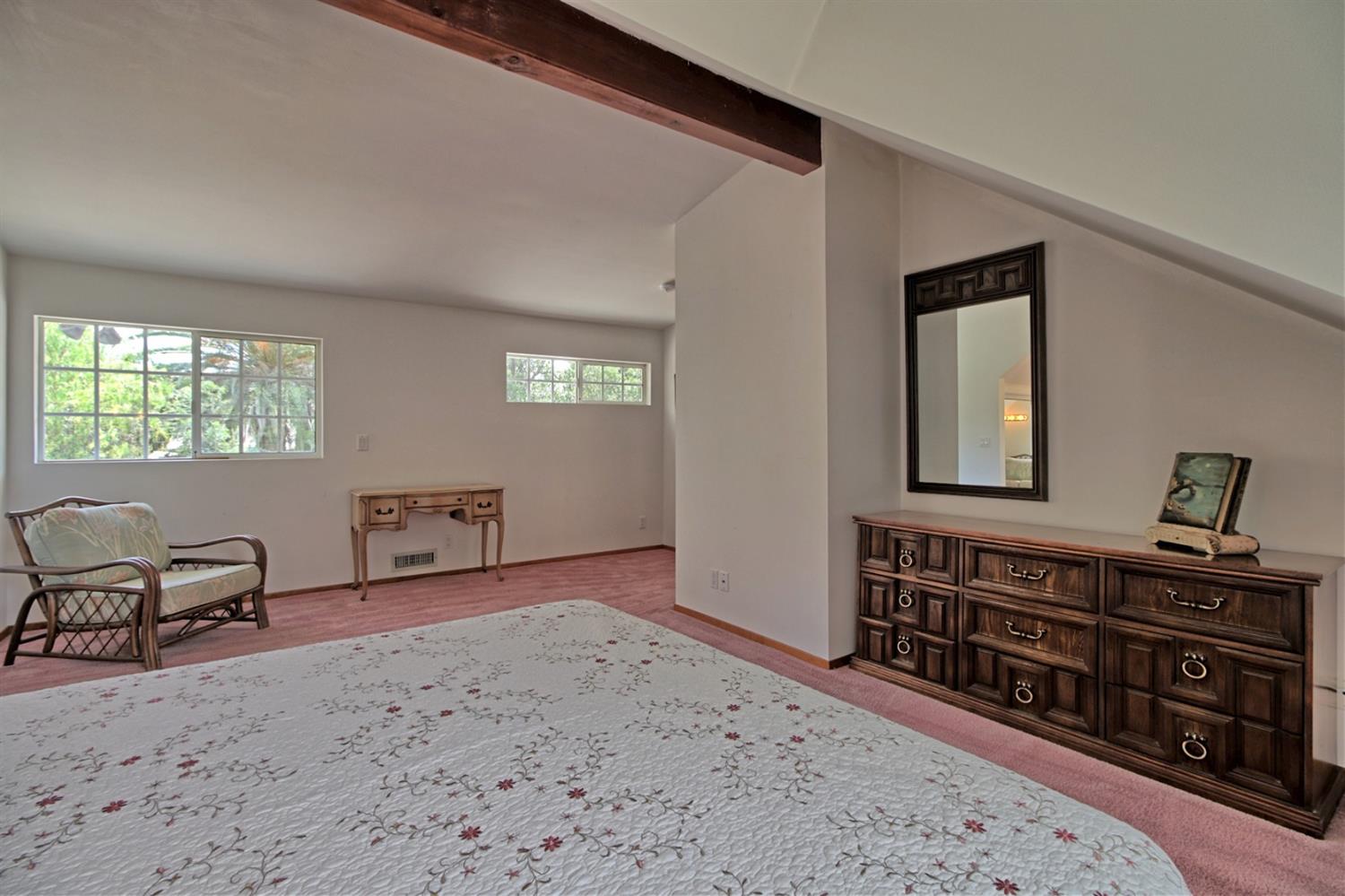 205 Palomar Road Ojai, CA 93023 - Photo 33 of 38 a view of a bedroom with furniture and window
