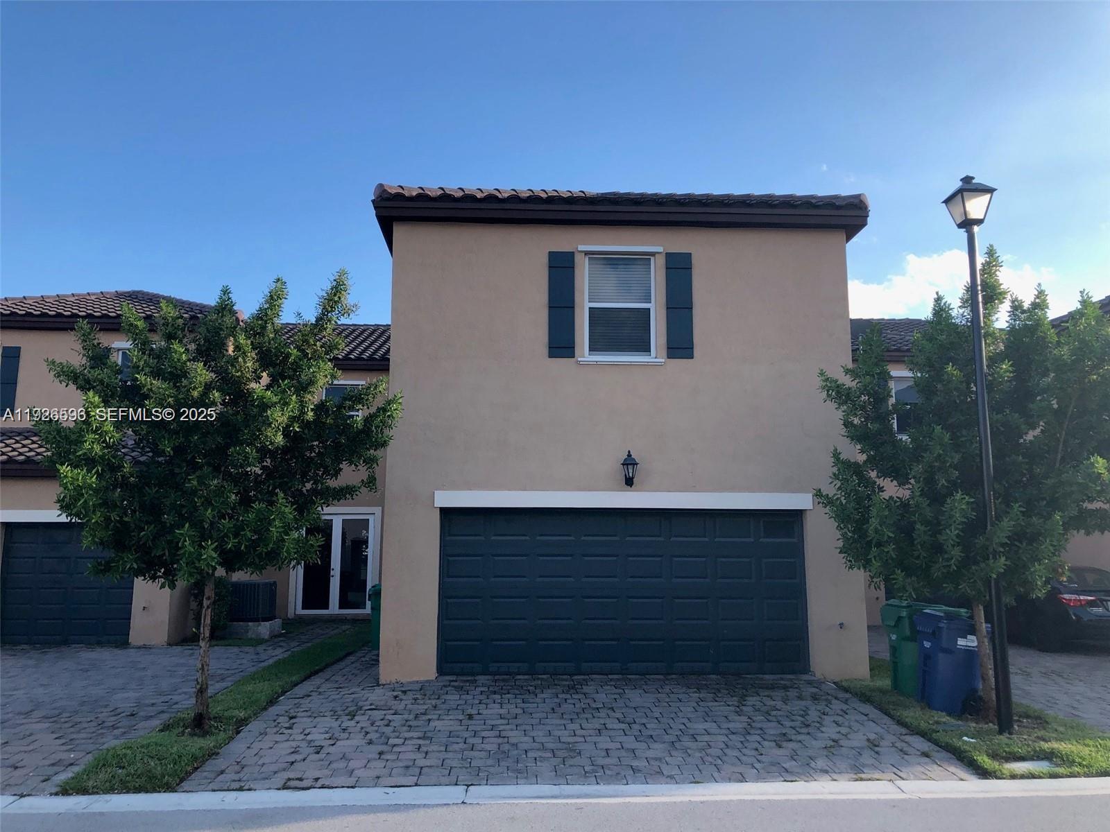 a view of backyard of house