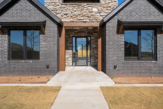 a front view of a house