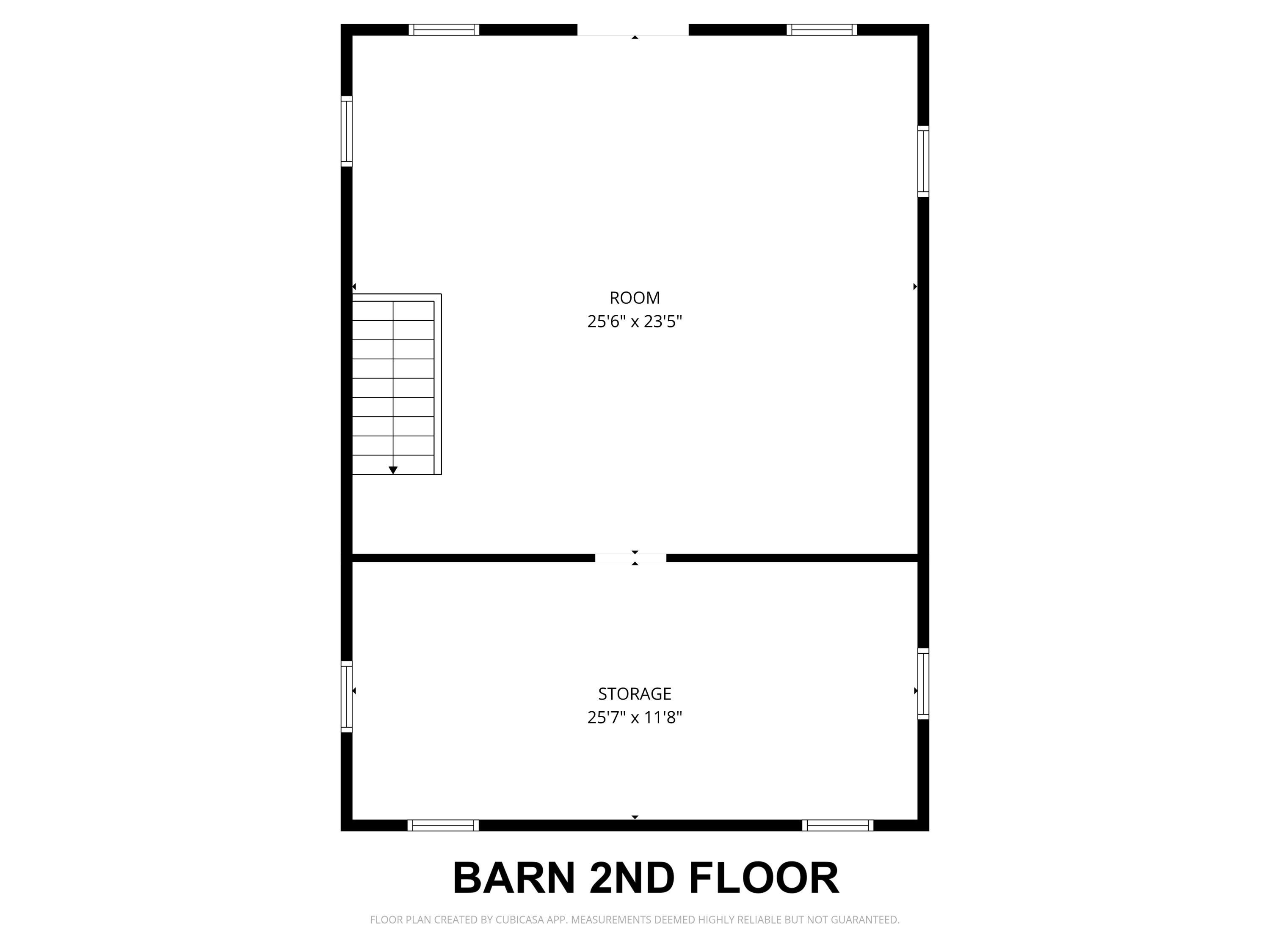 22 High Road Cornish, ME 04020 - Photo 70 of 70 Barn 2nd Floor Plan