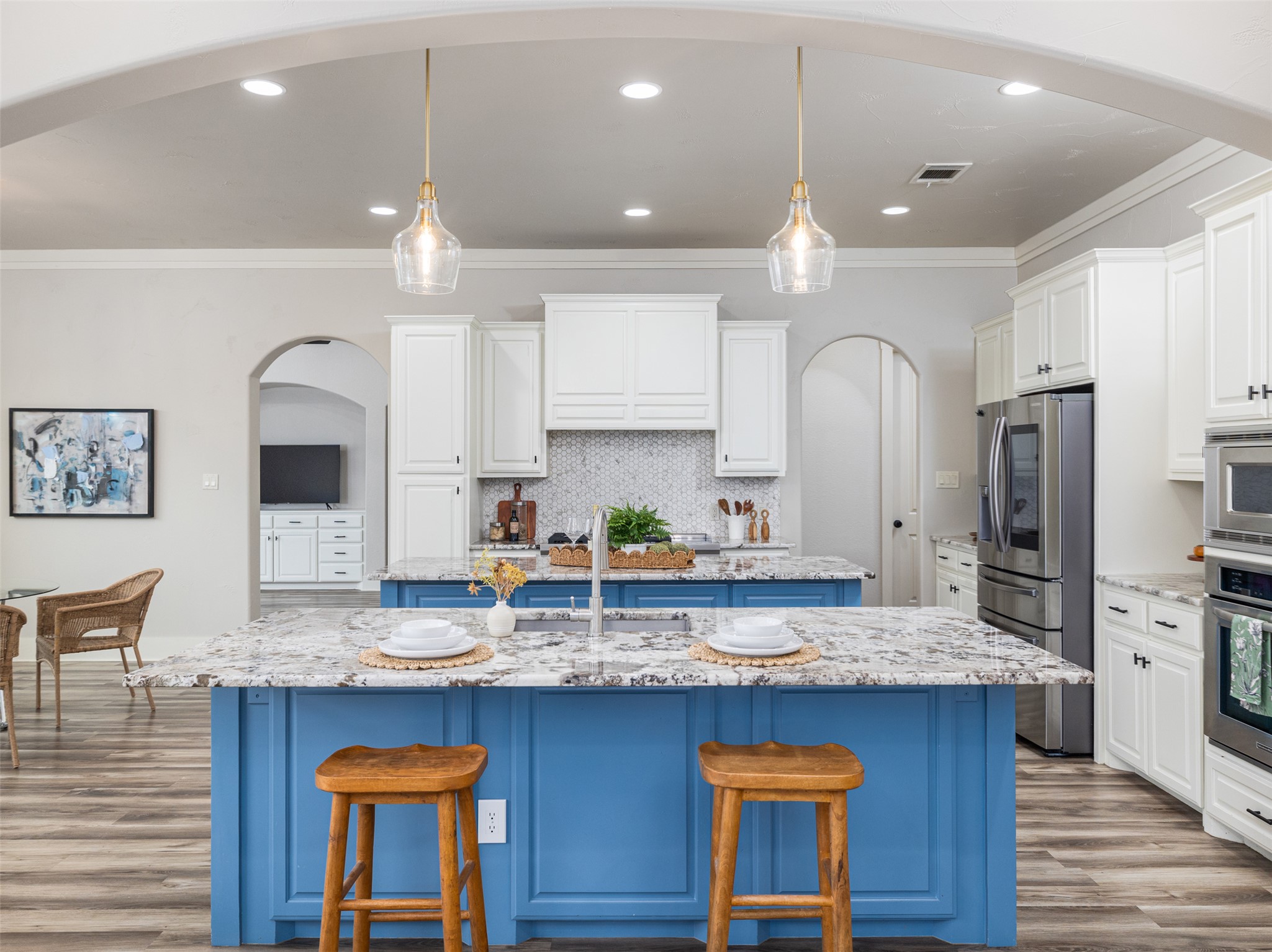101 Aldea Street Georgetown, TX 78633 - Photo 8 of 40 Take in the size of this kitchen featuring multiple prep areas perfect for entertaining.