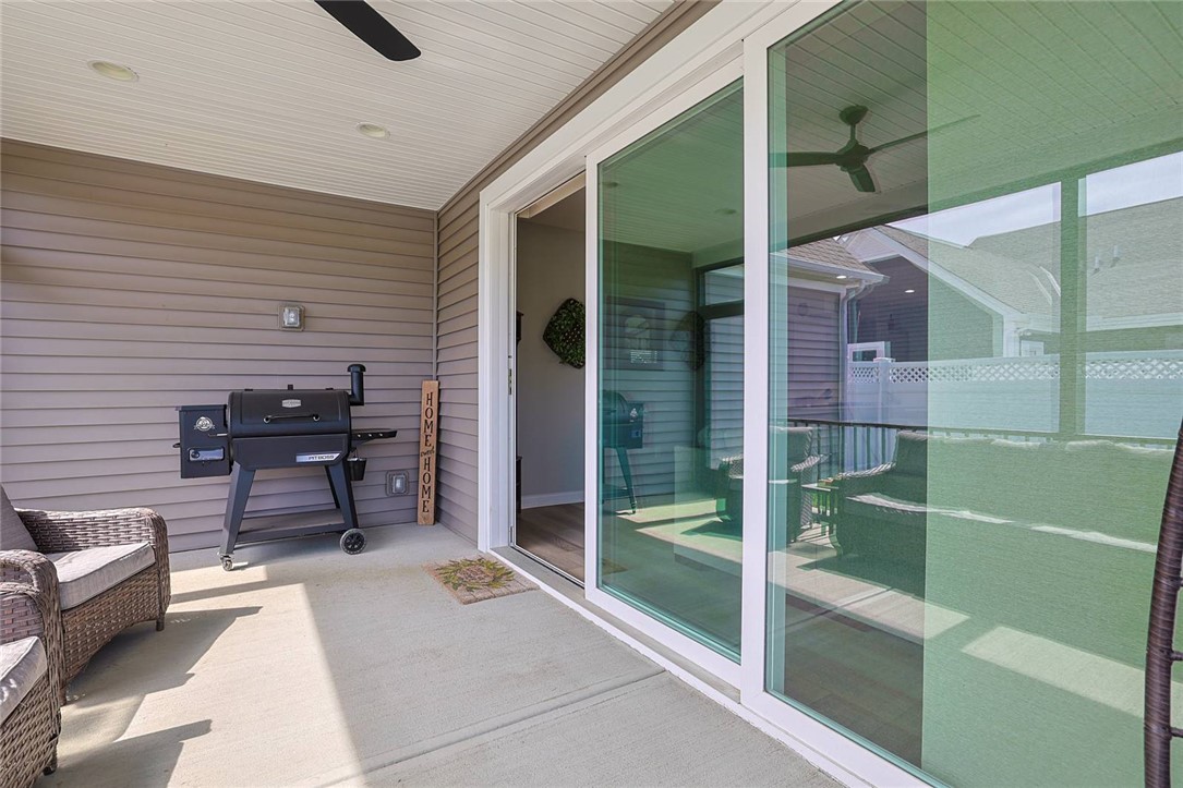 5013 Arena Court Hamilton, OH 45011 - Photo 33 of 41 This inviting patio features convenient sliding doors and ample space for outdoor entertaining.