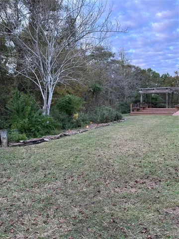 a view of a wooden door