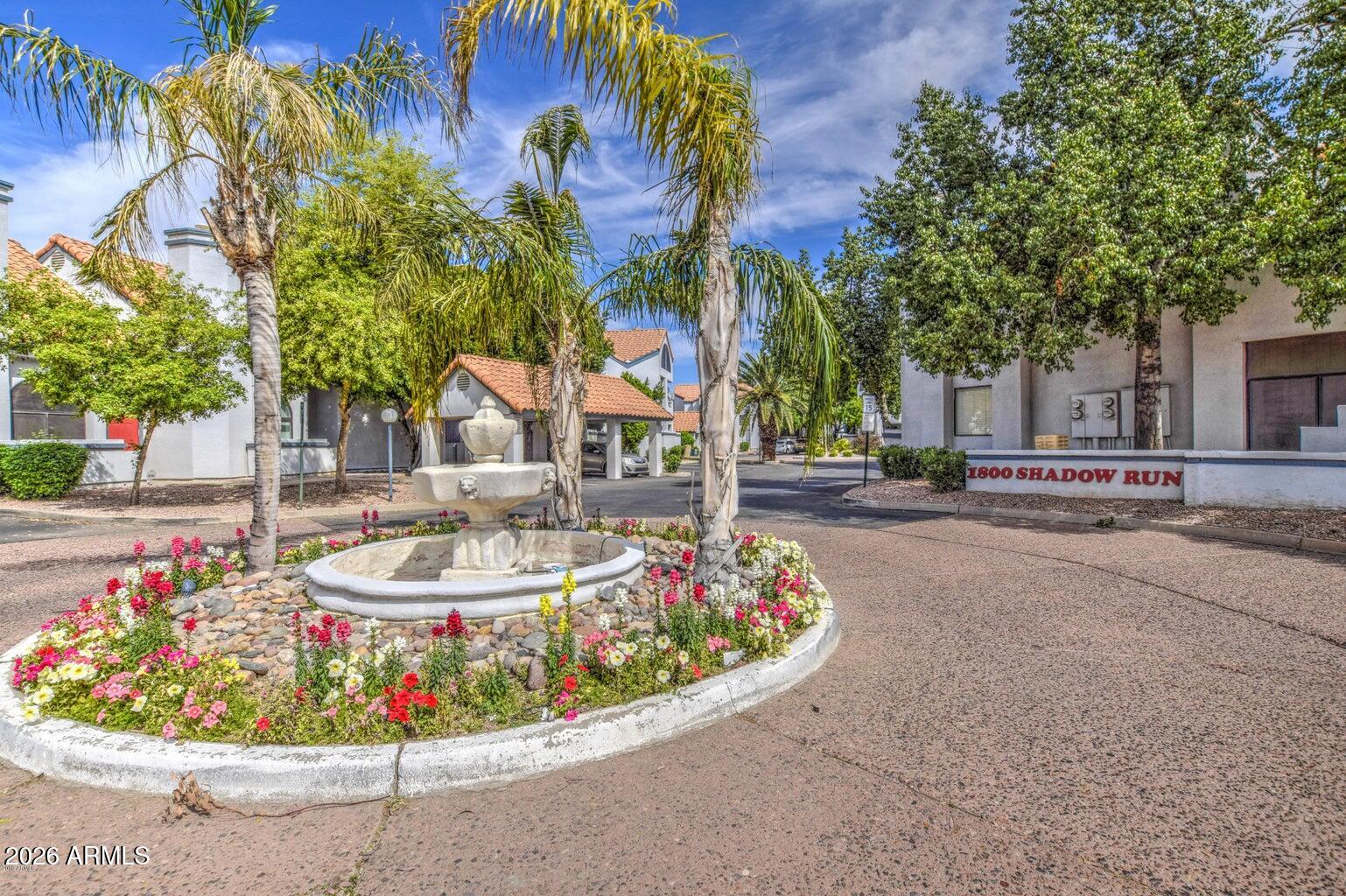 a building with river in front of it