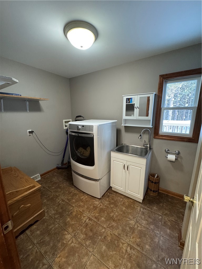 6553 Vermont Hill Road Wales, NY 14139 - Photo 16 of 50 first floor full bath with laundry