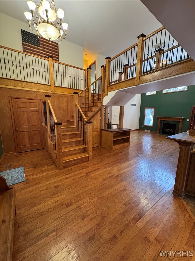 6553 Vermont Hill Road Wales, NY 14139 - Photo 30 of 50 custom staircase in foyer to second floor