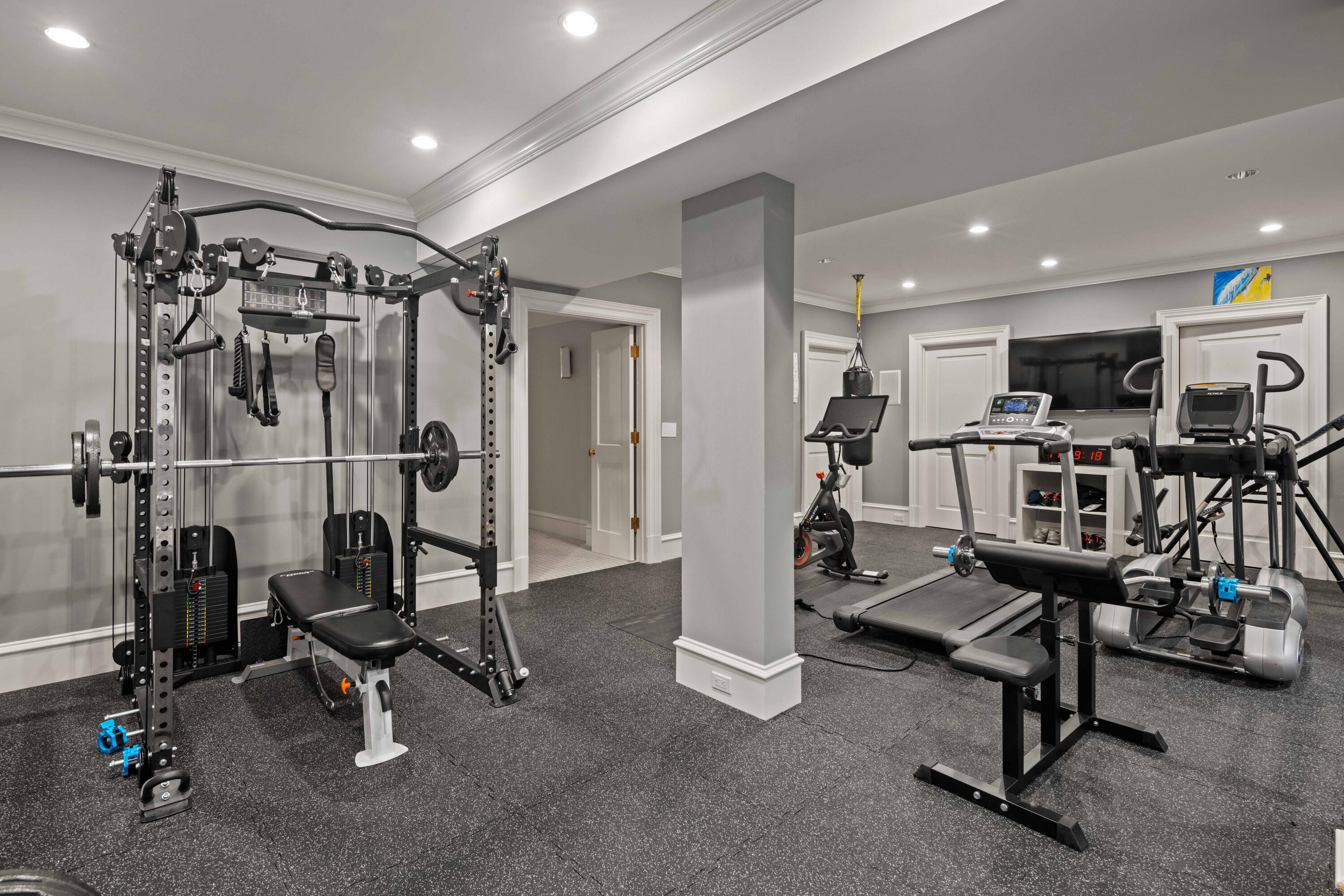 625 Oenoke Ridge New Canaan, CT 06840 - Photo 31 of 40 a view of a room with gym equipment