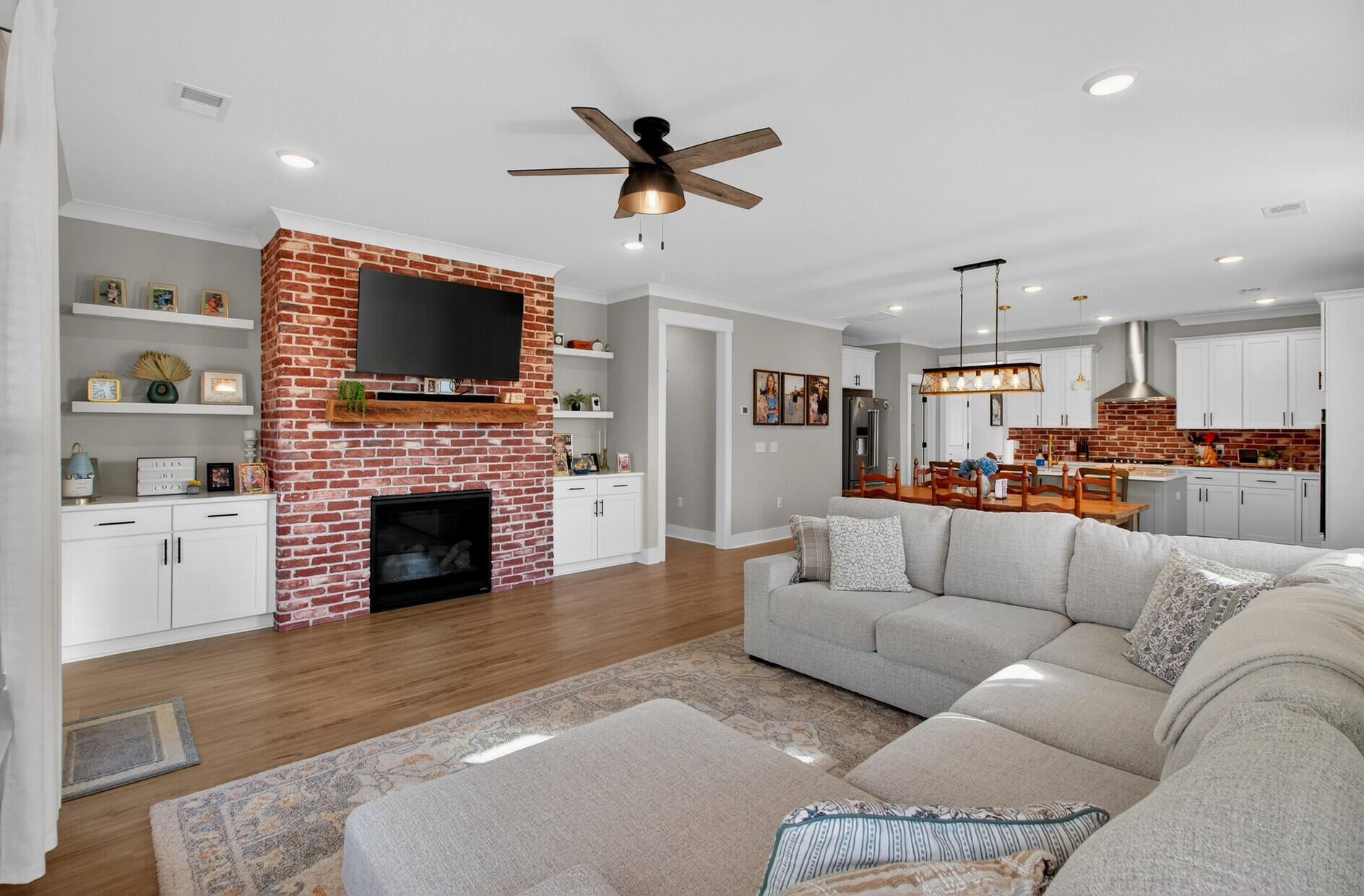 105 Edisto Crossing Ridgeville, SC 29472 - Photo 9 of 45 Fireplace with Upgraded Built-Ins