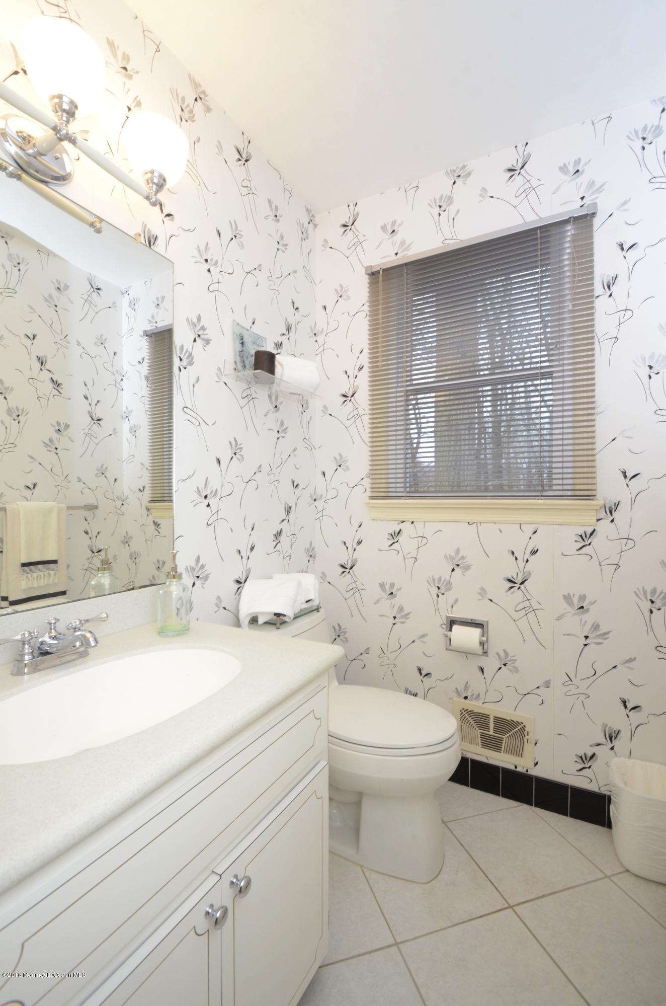 First floor powder room