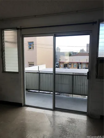 a view of a balcony