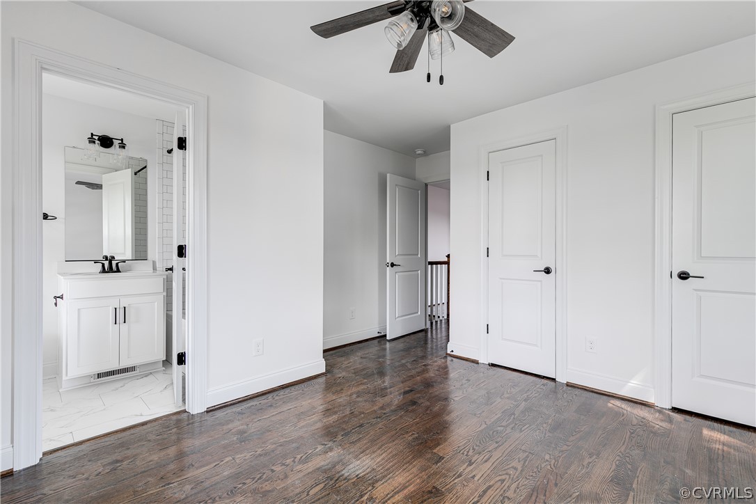 2403 Everett Street Richmond, VA 23224 - Photo 15 of 25 wooden floor with white walls