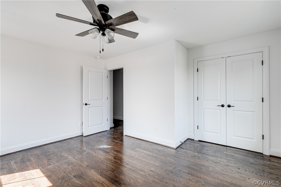 2403 Everett Street Richmond, VA 23224 - Photo 23 of 25 a view of room with hardwood floor and a ceiling fan