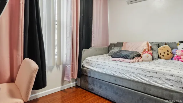 a view of a couch in a bedroom