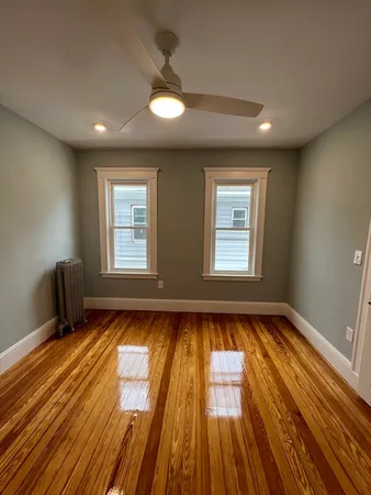 a view of an empty room and window