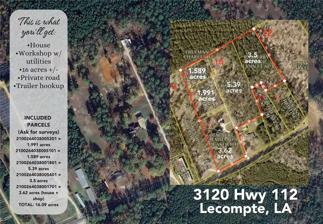 $499,000 | 3120 Highway 112, Lecompte, LA 71346