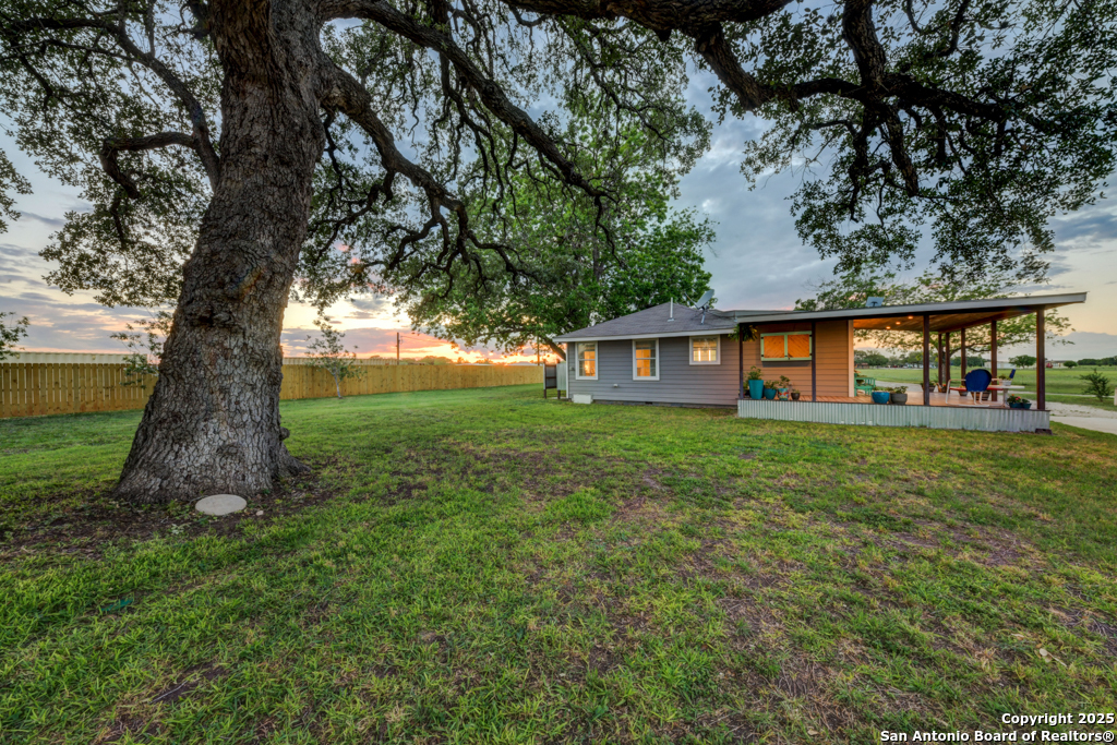 15592 Miller Road St. Hedwig, TX 78152 - Photo 25 of 47 a front view of house with yard and green space