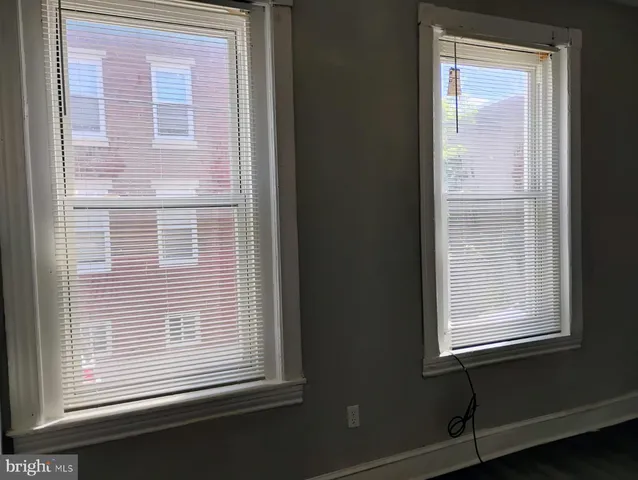 a view of a brick wall