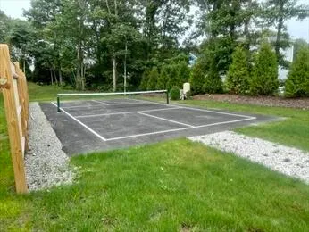a view of a basketball court