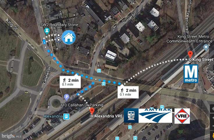 5 Russell Road, Unit B Alexandria, VA 22301 - Photo 25 of 30 Metro, Amtrak and VRE all across the street!