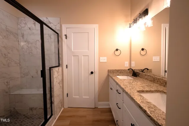 an empty room that has a window