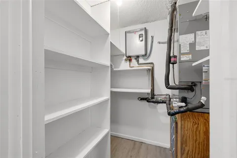 a view of storage and utility room