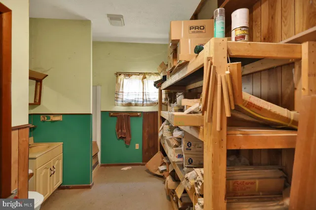 a room with gym equipment