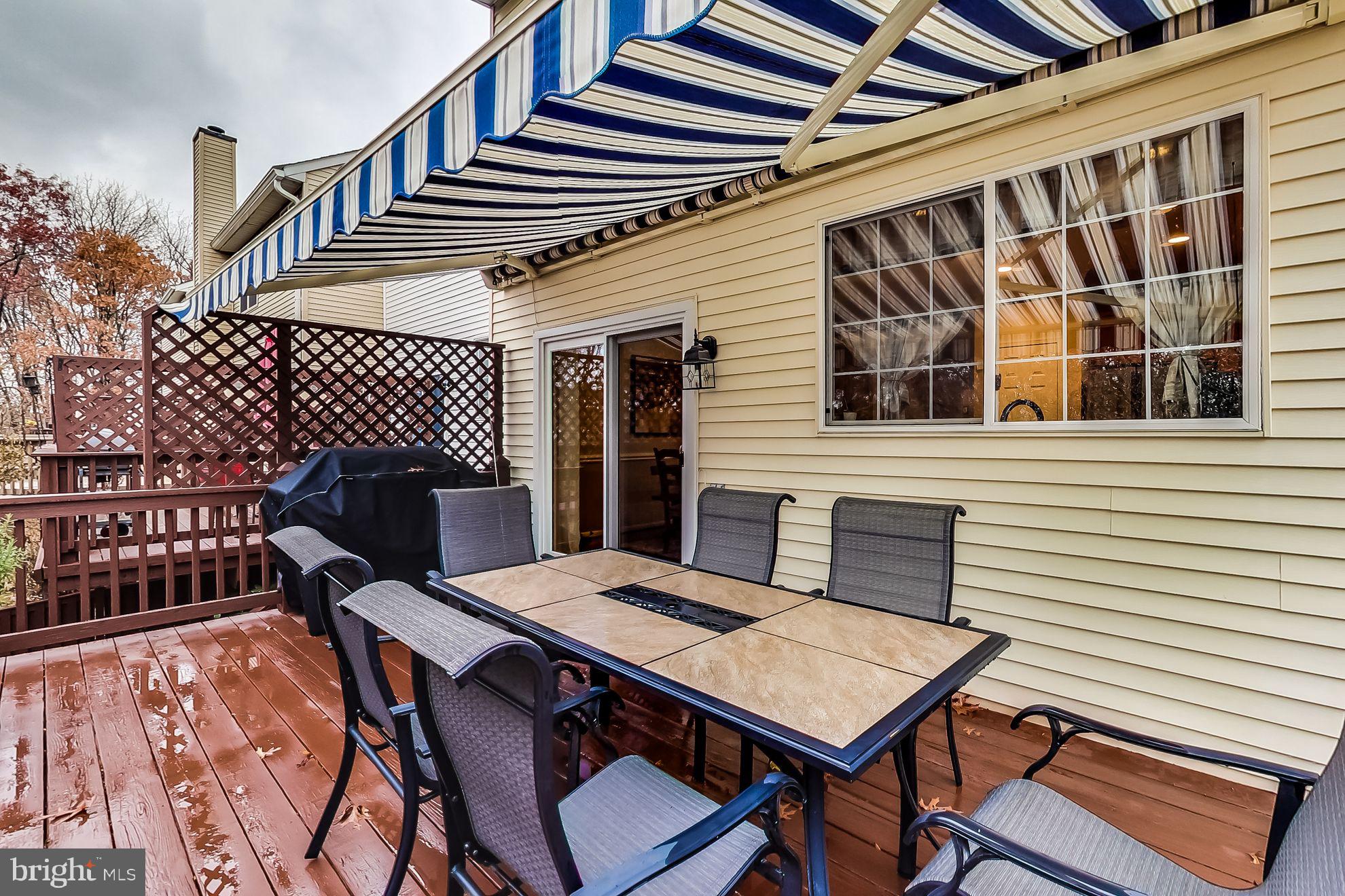 2730 Summers Ridge Drive Odenton, MD 21113 - Photo 32 of 48 Rear Deck w/Awning