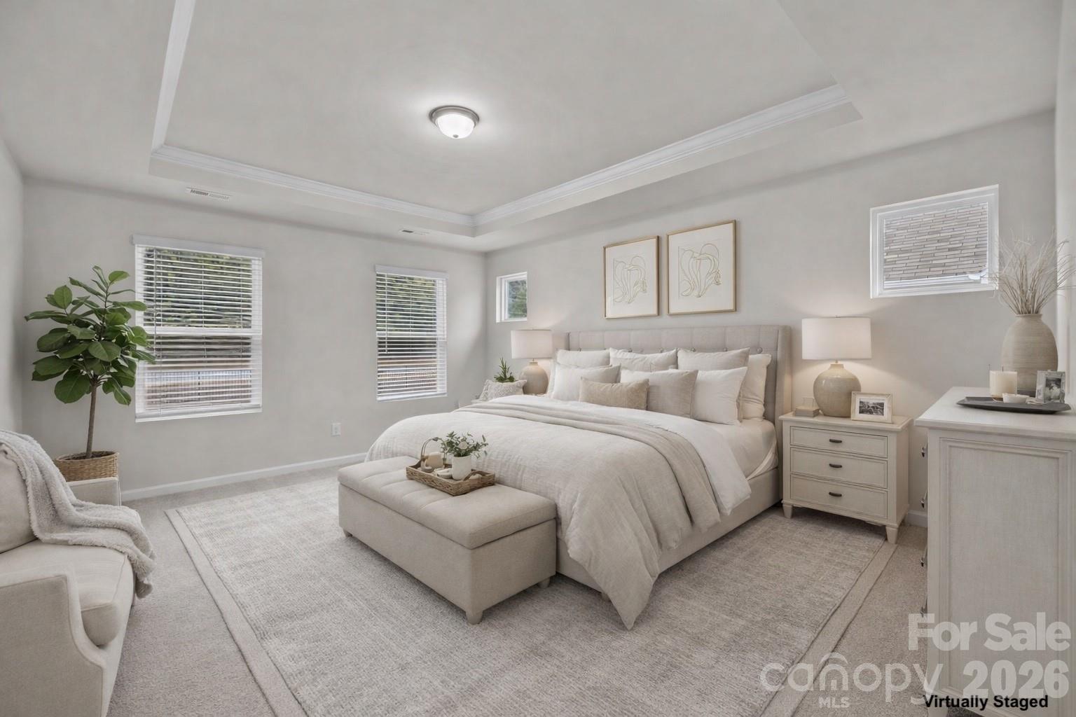 11246 Bartrams Way Charlotte, NC 28278 - Photo 16 of 31 a spacious bedroom with a bed and a window