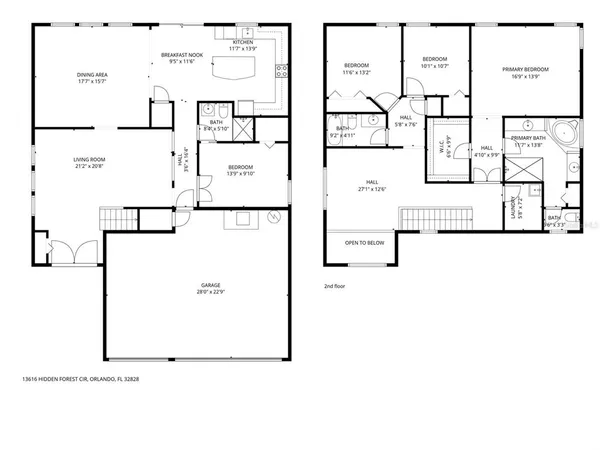 $525,000 | 13616 Hidden Forest Circle, Orlando, FL 32828