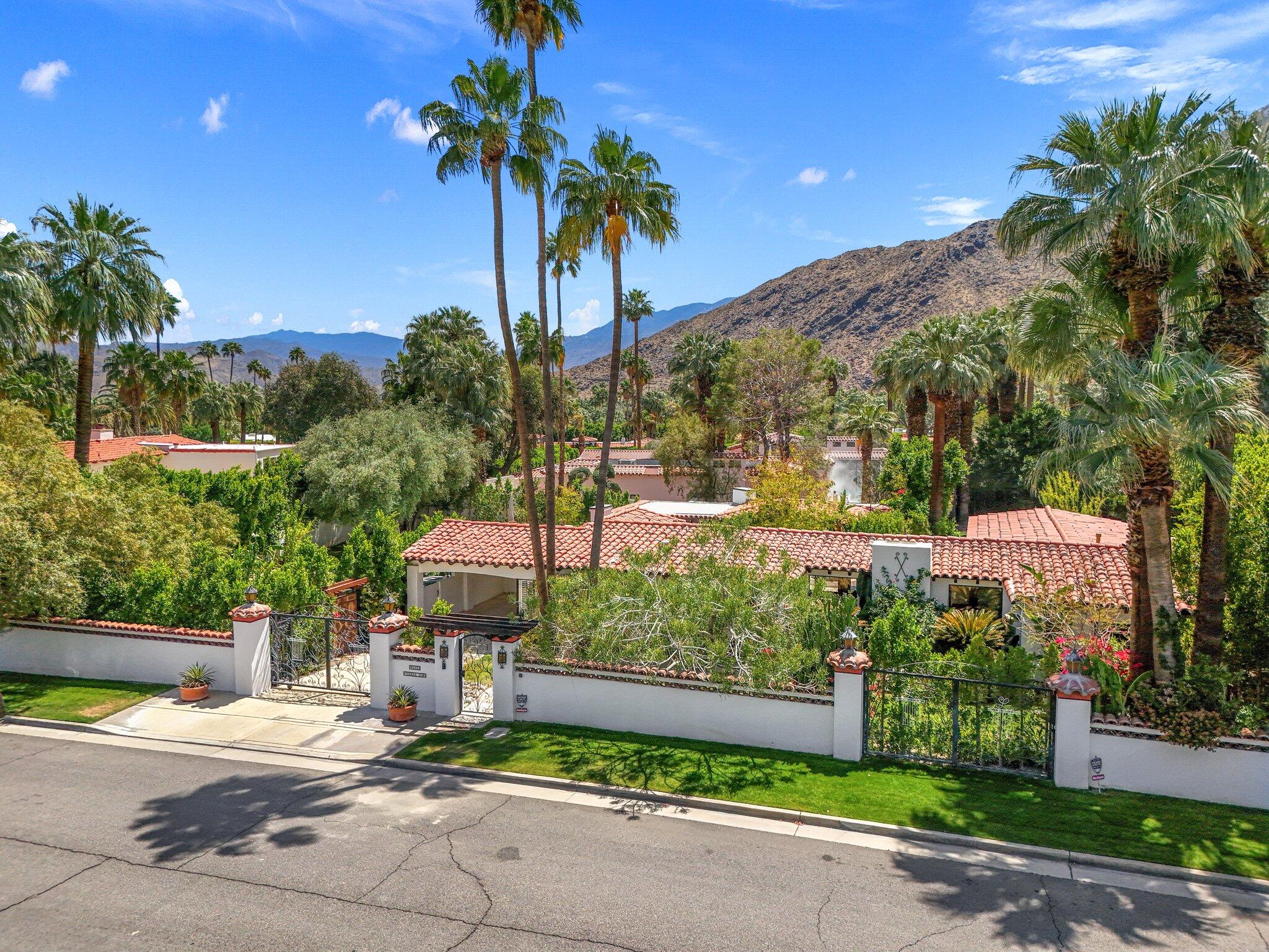 435 West Vereda Sur Palm Springs, CA 92262 - Photo 4 of 80 a view of a yard with plants and palm trees