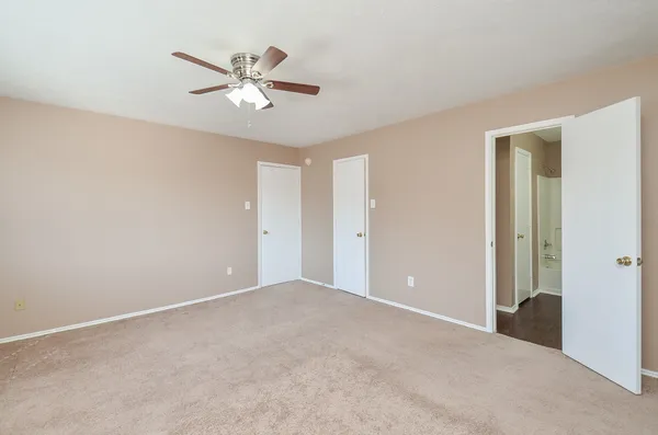 a view of an empty room