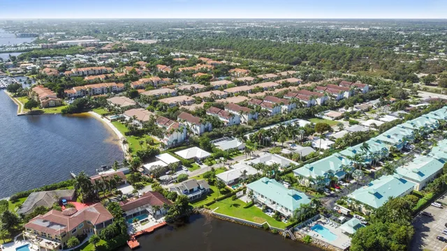 an aerial view of a city