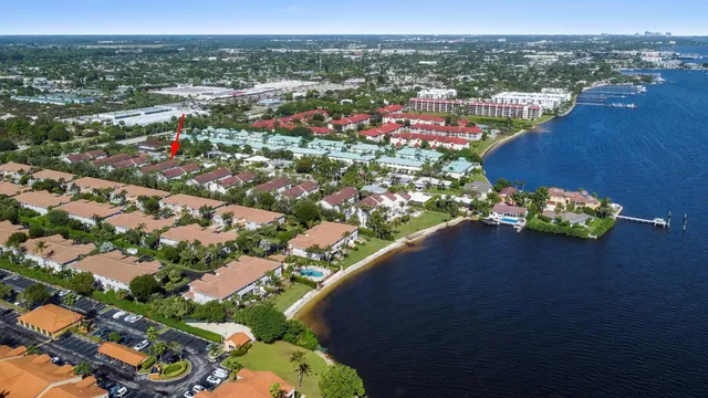 an aerial view of a city