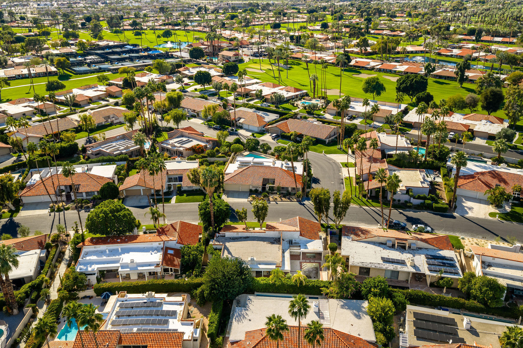 62 Sierra Madre Way Rancho Mirage, CA 92270 - Photo 46 of 46 an aerial view of residential houses with outdoor space
