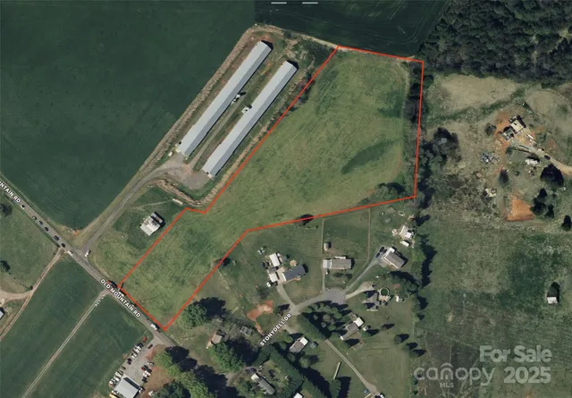 an aerial view of a residential houses