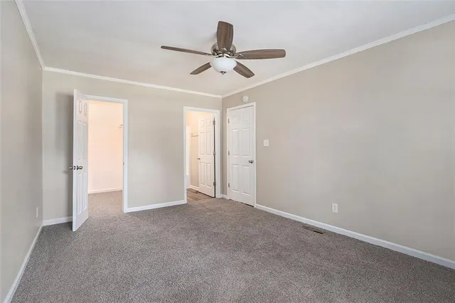 a view of an empty room