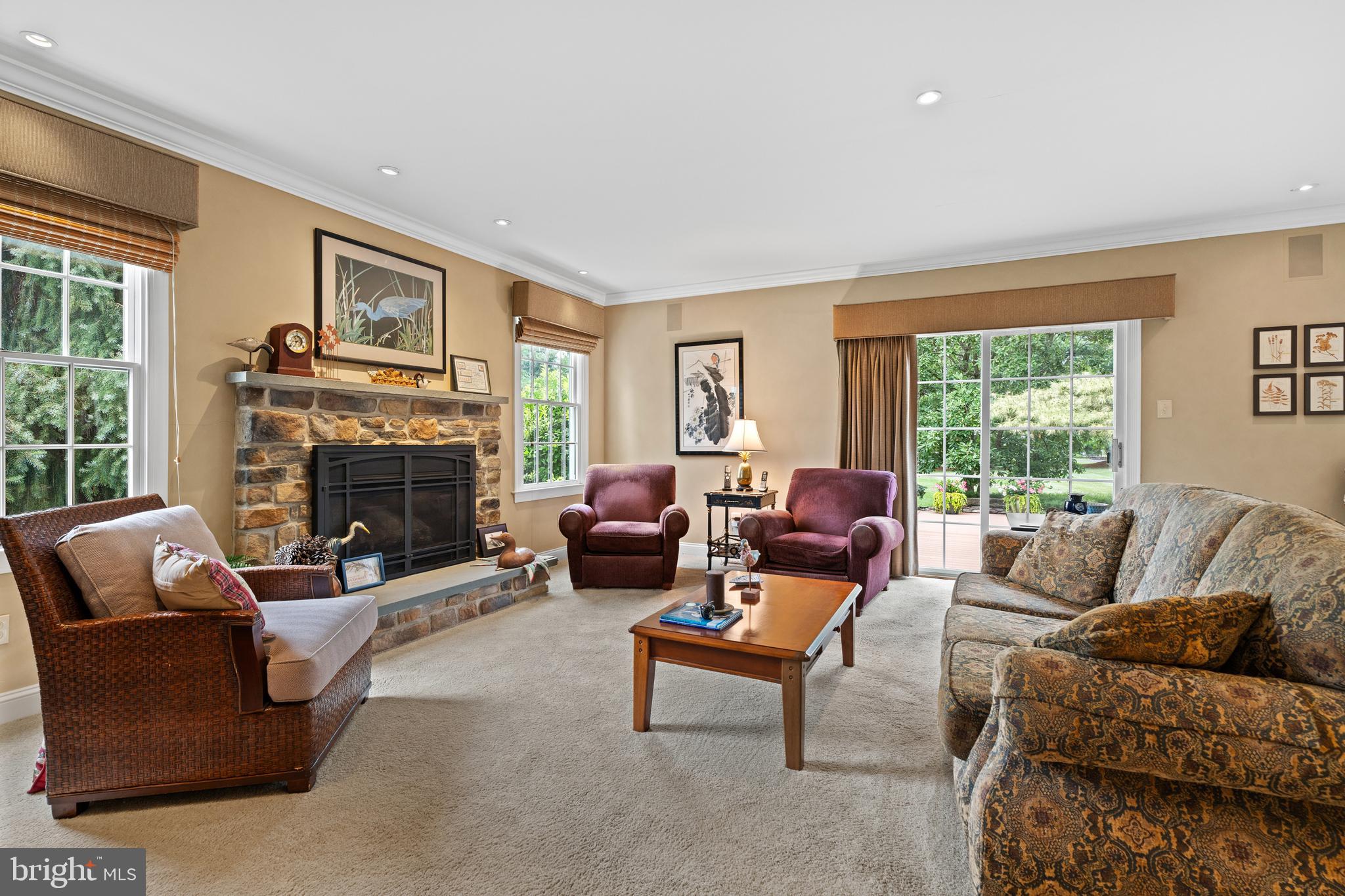 1010 Branch Mill Road Telford, PA 18969 - Photo 12 of 74 a living room with furniture fireplace and a large window