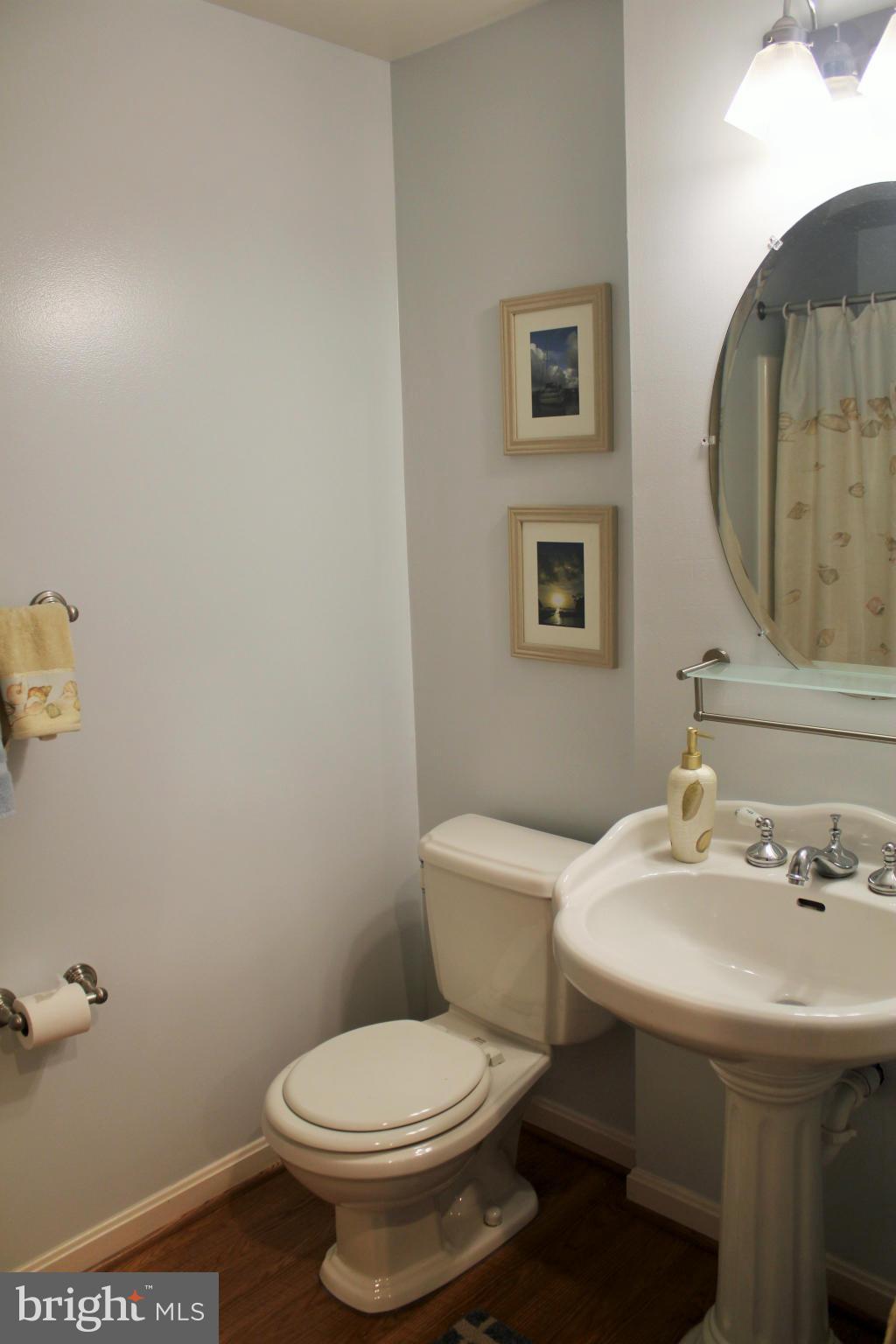 8850 Fox Circle Perry Hall, MD 21128 - Photo 24 of 30 a bathroom with a toilet a sink and mirror