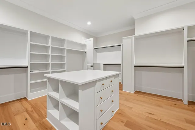 a view of a room with a window