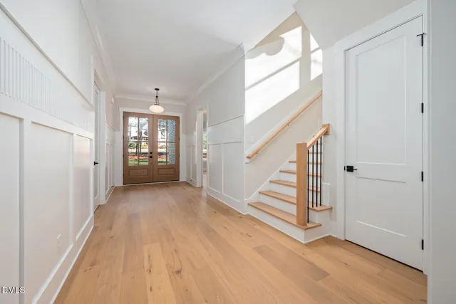 a bathroom with a shower and a toilet