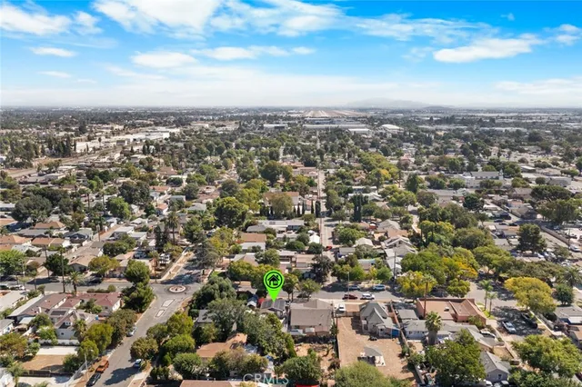 an aerial view of multiple house